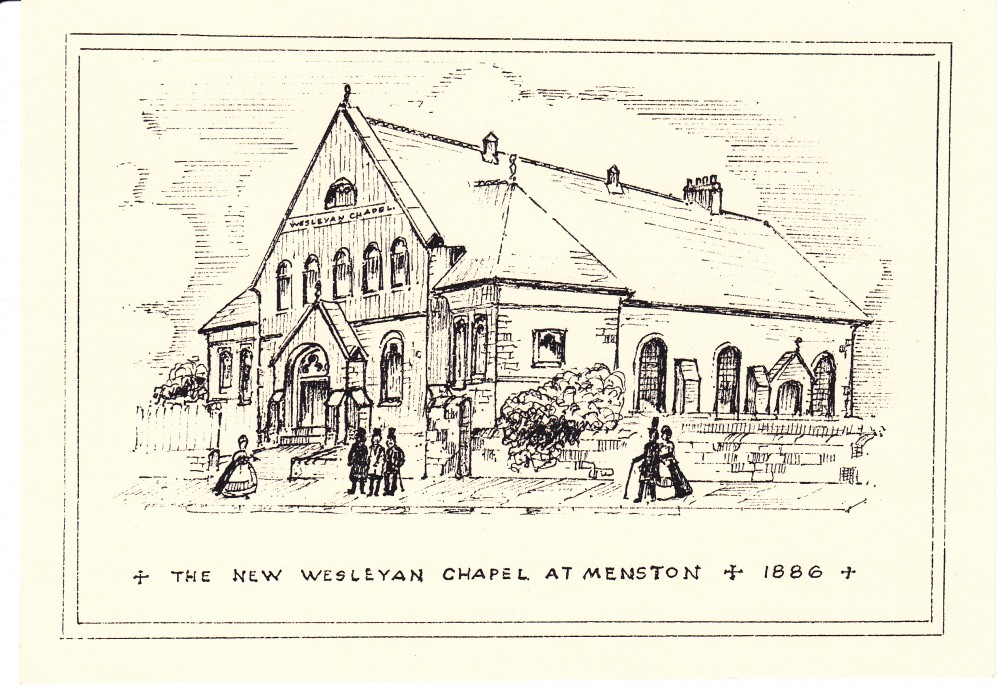 Menston Chapel sketch 1886