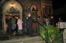 Arriving at Church